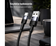 USAMS Kabel USB na USB-C 3A 1,2m Fast Charging stalowy 30 szt, - 1569008 - zdjęcie 2